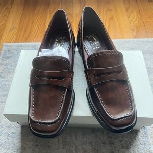 Naturalizer Dark Brown Leather Loafers